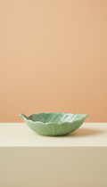 Mint Leaf Ceramic Food Bowl